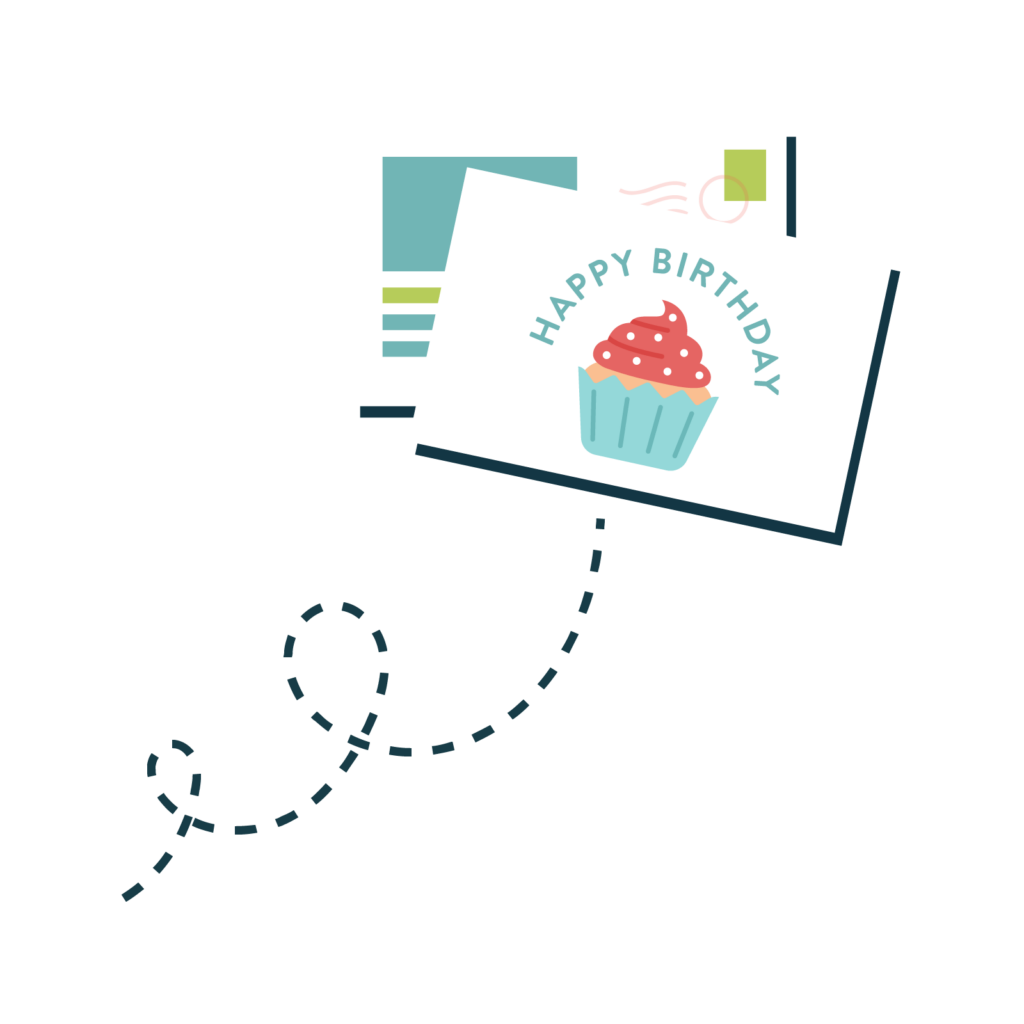 Icon of a birthday postcard
